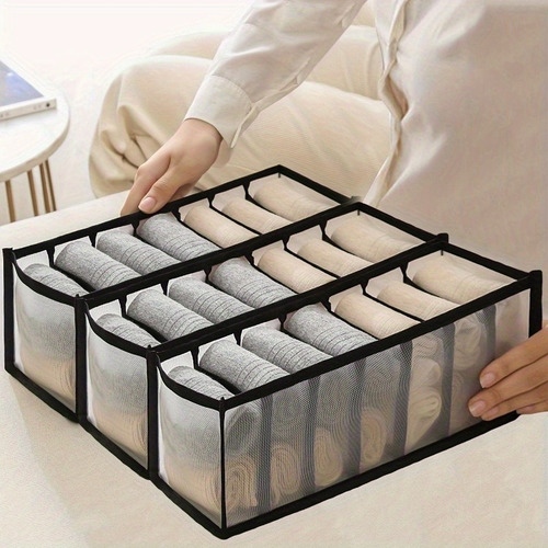 2×organizador Ropa Interior Y Calcetines 7 Rejillas