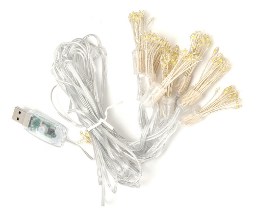 Nuevo Cadena Led De 150 Luces Led Con Forma De Flor, Usb,