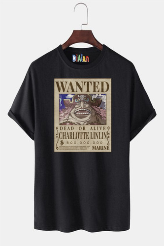 Playera Cartel Wanted Charlotte Lilin One Piece