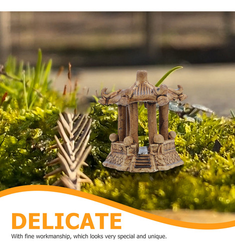 Mini Escultura De Pagoda Asiática Con Decoración De Pagoda,