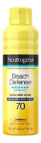 Protetor Solar Neutrogena Beach Defense Spray Spf 70 184g