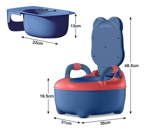 Cadeira De Treinamento Para Xixi Vaso Sanitário Azul