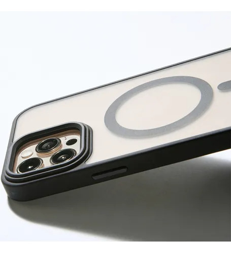 Funda Magnética Para Iphone 14, 15, 16 Pro Mate Negro Iphone 14