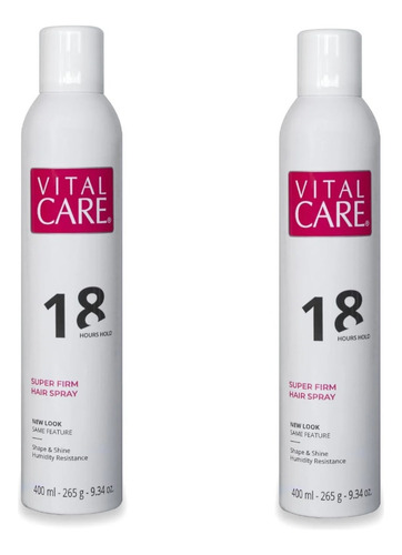 Kit Fixador Vital Care Super Firm 18 Horas - 400ml (2un)