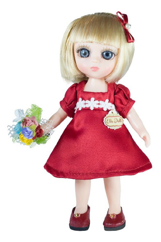 Muñeca Vestido Rojo Elis Doll Little Princess