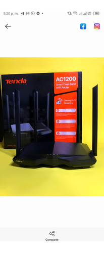 Router Ac6 1200 Tenda  Dual Band