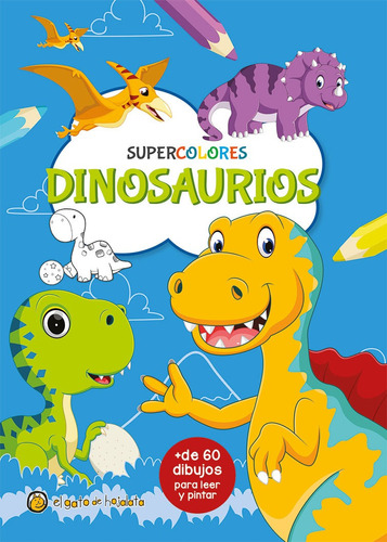 Libro Infantil Para Colorear Dinosaurios Supercolores