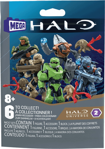 MEGA CONSTRUX™, Halo, Colección de Figuras Infinite Serie 2, Juguete Armable, Juguetes para Niños de 8 años en adelante