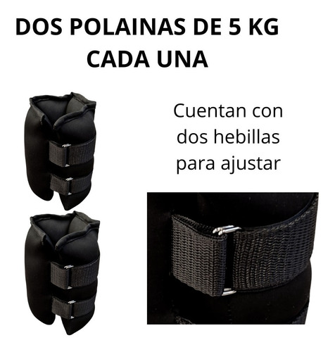 Par De Polainas - Tobilleras De 5kg C/una