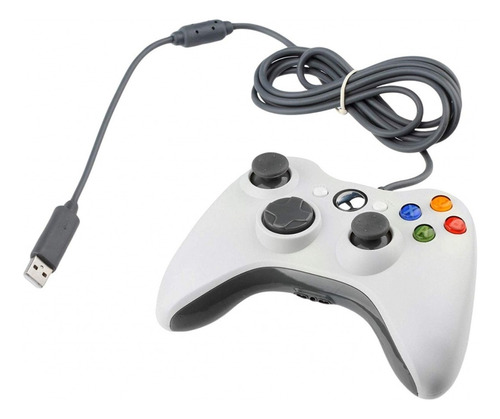 Joystick X-360 Blanco Con Cable Soy Gamer