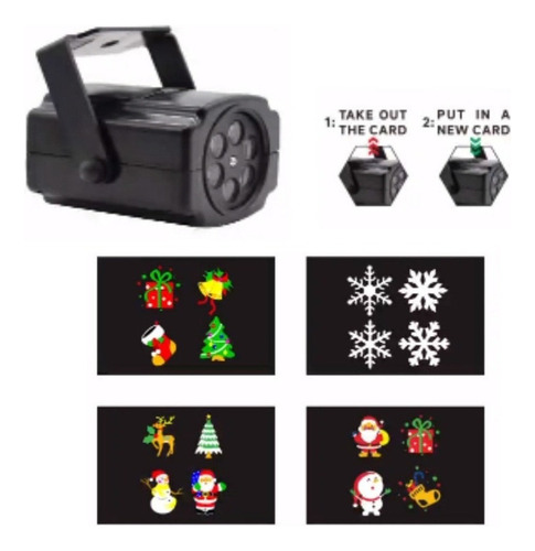 Luz De Projeção Led De Natal Hd De 16 Figuras