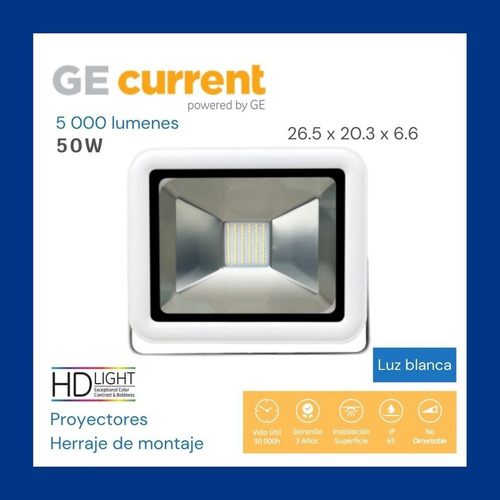 Reflectores Led Empotrable  50w 6500k 120-277v G2