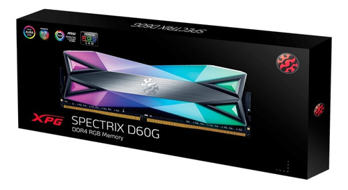 Imagem 1 de 3 de Memória Ram 16gb Rgb Ddr4 3600mhz Adata Xpg Spectrix D60g