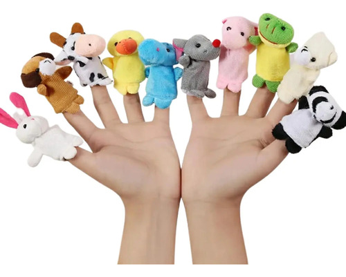 Fantoches De Dedo Dedoches Kit Com 10 Bichinhos Diferentes