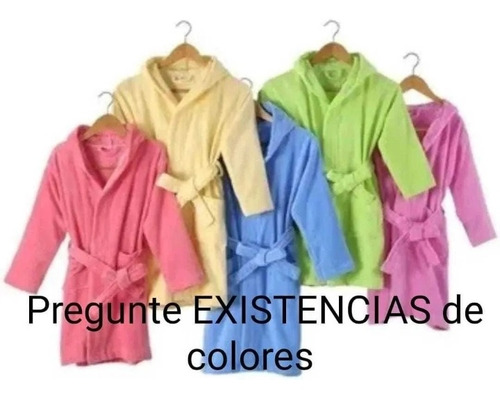 4 Bata De Baño Infantiles Niño Niña Manga Larga Con Gorro