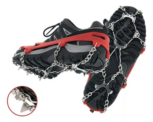 Crampones Cadenas Puas Hielo Nieve Antideslizantes Calzado