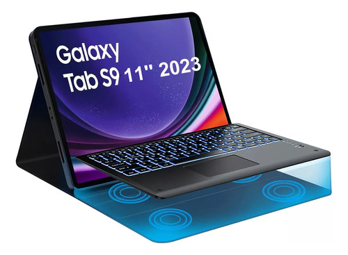 Funda Teclado+protector Para Galaxytab S9fe 10.9'' Y S9 11''