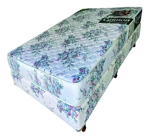 Sommier Y Colchon Cannon Espuma Princess 1 1/2 Plaza 100x190