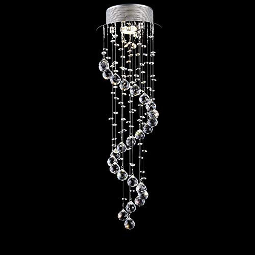 Lámpara Led Colgante Espiral Para Decoración Entrada Hotel
