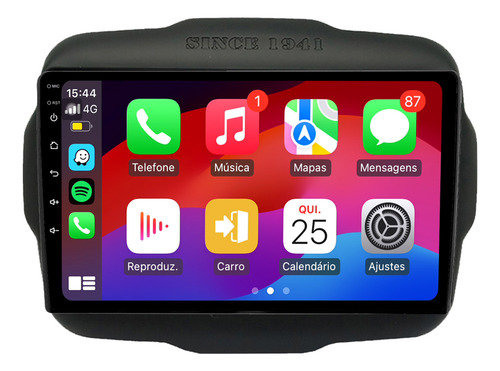 Multimidia Renegade 15/22 9p Android Auto Carplay 64gb