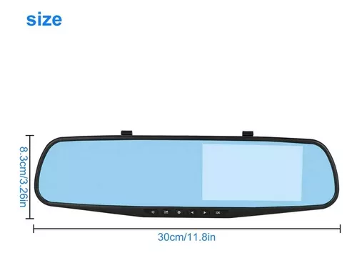 Espejo Retrovisor Con Camara De Reversa Retroceso Para Coche Carro Auto