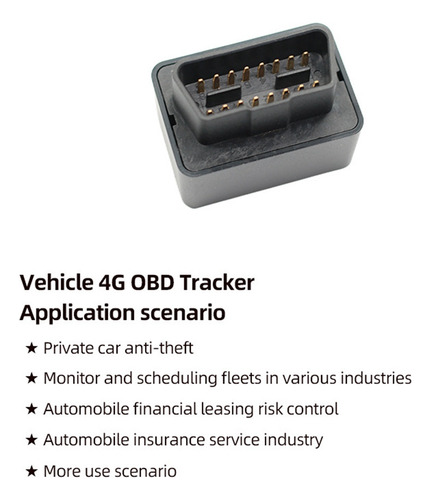 Zj Real 4g Lte Gps Tracker Para Carro, Obd Locator, Alar