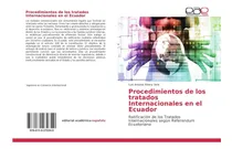 Comprar Libro: Procedimientos De Los Tratados Internacionales En El