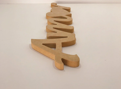 Imagem 3 de 3 de Palavra Amor 15mm 12x42 Mdf