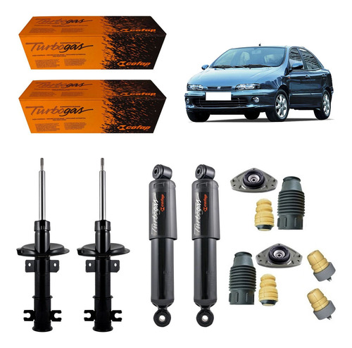 4 Amortecedores Cofap + Kits Fiat Brava 1.6 1999/2003