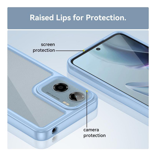 Compatible Funda De Acrílico Y Tpu For Motorola Moto E15 For Motorola