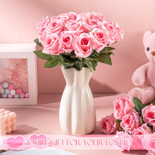 120 Rosas Artificiales A Granel, Ramo De Flores Artificiales