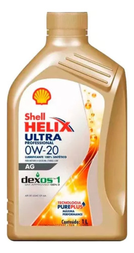 Óleo De Motor Shell Helix Ultra 0w20 1l Sintético Ag