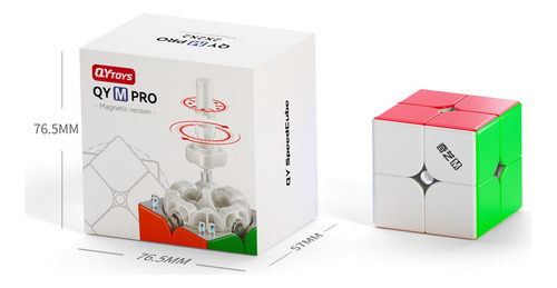 Cubo Mágico Magnético Profesional Qiyi M Pro Speed Cube 2x2x