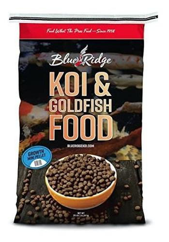 Blue Ridge Fish Food Pellets 25lb Koi Y Goldfish Growth Form