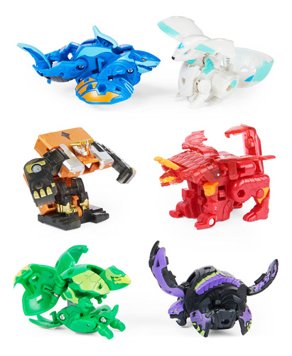 Bakugan Unbox And Brawl - Paquete De 6, Exclusivos 4 Bakugan