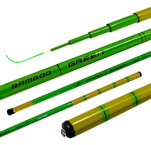 Vara Telescópica Lisa Green Bamboo Jaú Pesca