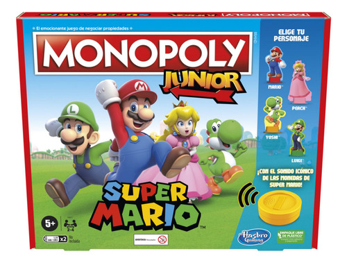 Juego De Mesa Monopoly Junior Edición Super Mario Hasbro