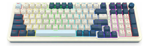 Teclado Gamer Wireless Redragon Eisa Pro K686 Blanco Ingles