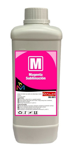 Tinta 1 Litro Sublimacion Magenta Para Epson Ecotank L5290