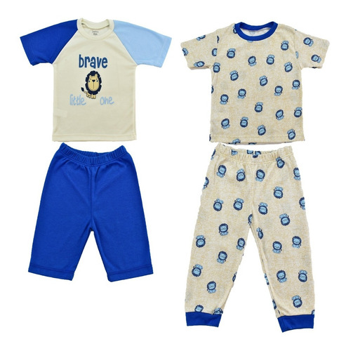 Pijamas Bebé Niño Set X 2 Estampadas