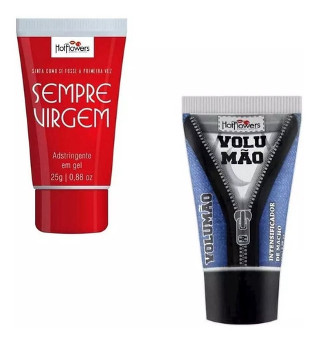 Kit Lubrificante Gel Volumão Intensificador + Sempre Virgem 