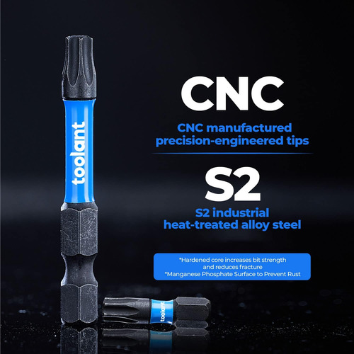 Set De Puntas De Destornillador T15 Toolant, 25 Piezas
