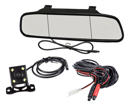 Espejo Retrovisor De Coche De 5 Pulgadas Con Kit De Cámara D