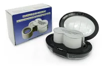 Comprar Lupa De Bolso Profissional 40x Com 3 Led E Ultravioleta Luz