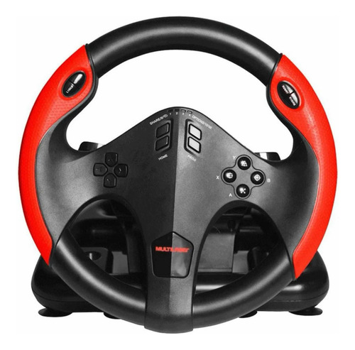 Volante Corrida Gamer Com Marcha E Pedal Multilaser-js087