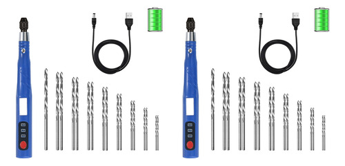 Kit De Taladro Manual Eléctrico Inalámbrico Recargable Por U