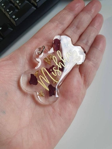 Molde Silicona Chapita Hueso Individual Joyería Joya Resina