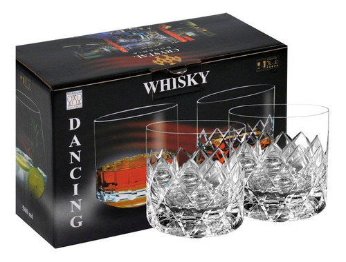 Vaso De Whisky Cristal X2