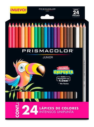 24 Lápices De Colores Redondos Prismacolor Junior Intensos