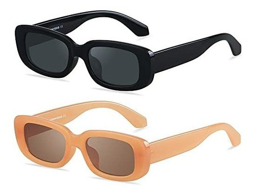 Gafas De Sol Rectangulares Para Mujer Con Montura Cuadrada T